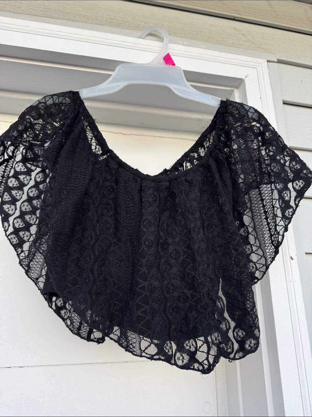 Black Lace Off-Shoulder Women’s Top